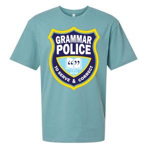 Grammar Police Badge Sueded Cloud Jersey T-Shirt