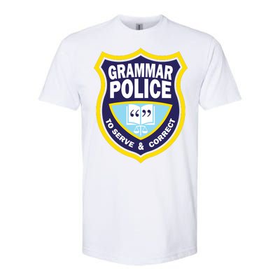 Grammar Police Badge Softstyle® CVC T-Shirt