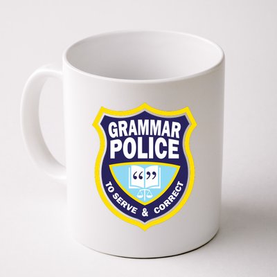 Grammar Police Badge Coffee Mug