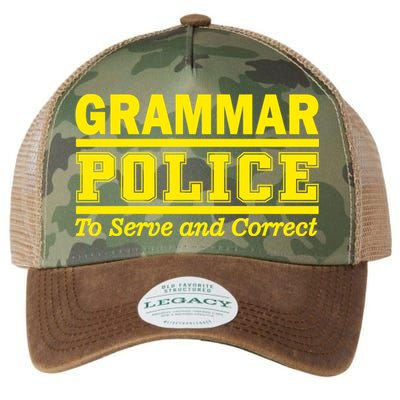 Grammar Police To Serve and Correct Legacy Tie Dye Trucker Hat