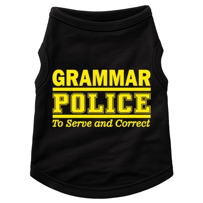Grammar Police To Serve and Correct Doggie Tank
