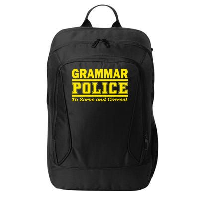 Grammar Police To Serve and Correct City Backpack