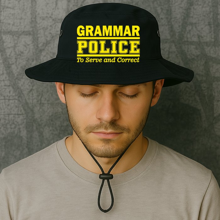 Grammar Police To Serve and Correct Bucket Hat