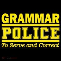 Grammar Police To Serve and Correct Flatbill Hat