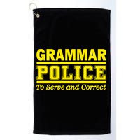 Grammar Police To Serve and Correct Golf Towel