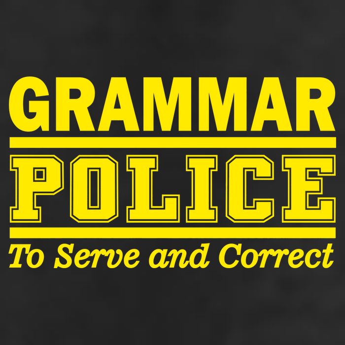 Grammar Police To Serve and Correct Golf Towel