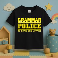 Grammar Police To Serve and Correct Toddler T-Shirt