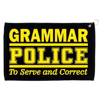 Grammar Police To Serve and Correct Grommeted Golf Towel