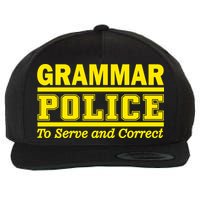 Grammar Police To Serve and Correct Wool Snapback Cap
