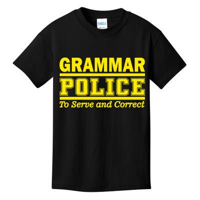 Grammar Police To Serve and Correct Kids T-Shirt