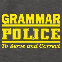 Grammar Police To Serve and Correct Vector Backpack