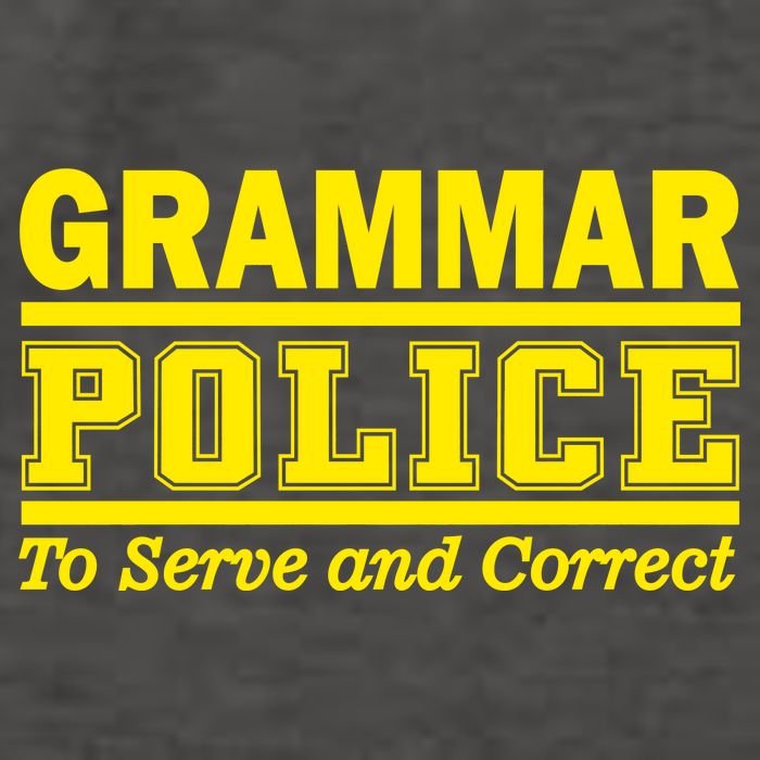 Grammar Police To Serve and Correct Vector Backpack