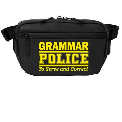 Grammar Police To Serve and Correct Crossbody Pack