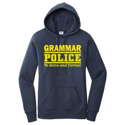 Grammar Police To Serve and Correct Women's Pullover Hoodie