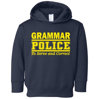 Grammar Police To Serve and Correct Toddler Hoodie