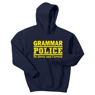 Grammar Police To Serve and Correct Kids Hoodie