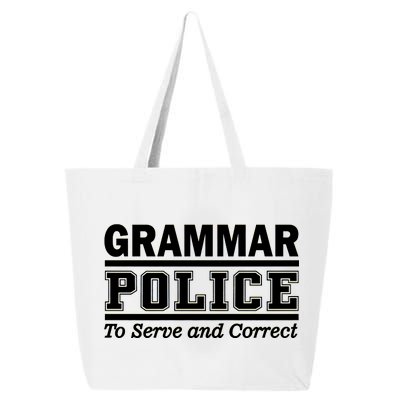 Grammar Police To Serve and Correct 25L Jumbo Tote