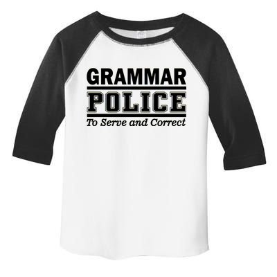 Grammar Police To Serve and Correct Toddler Fine Jersey T-Shirt