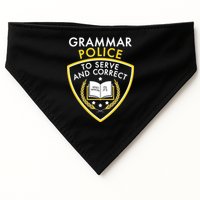 Grammar Police To Serve And Correct Funny USA-Made Doggie Bandana