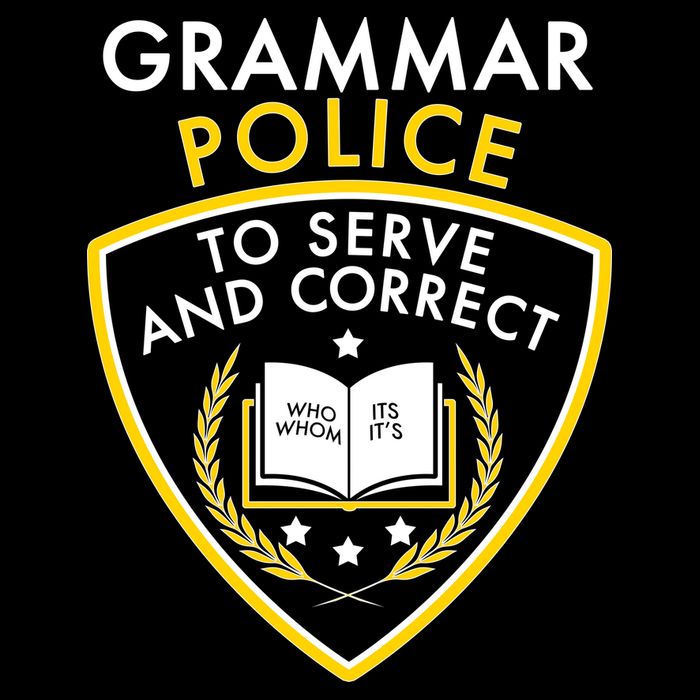 Grammar Police To Serve And Correct Funny 7-Panel Snapback Hat