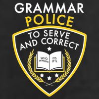 Grammar Police To Serve And Correct Funny Golf Towel