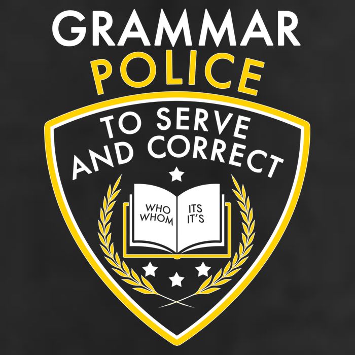 Grammar Police To Serve And Correct Funny Golf Towel