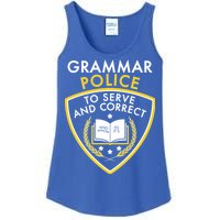 Grammar Police To Serve And Correct Funny Ladies Essential Tank