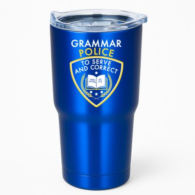 Grammar Police To Serve And Correct Funny Tumbler