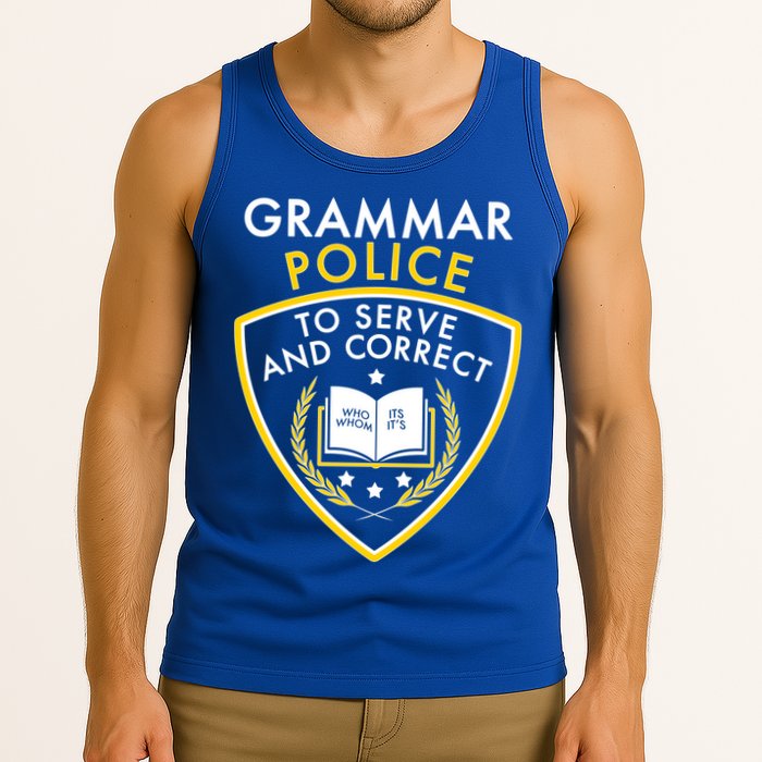 Grammar Police To Serve And Correct Funny Tank Top