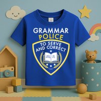 Grammar Police To Serve And Correct Funny Toddler T-Shirt