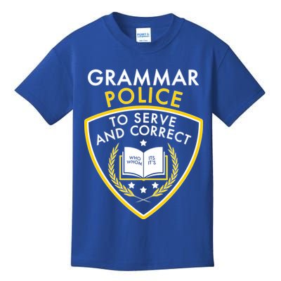Grammar Police To Serve And Correct Funny Kids T-Shirt