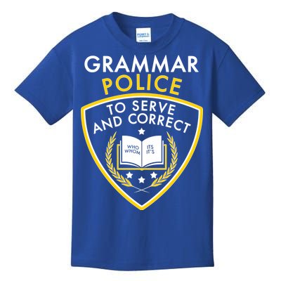 Grammar Police To Serve And Correct Funny Kids T-Shirt