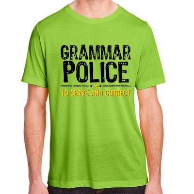 Grammar Police To Serve And Correct Funny Meme Adult ChromaSoft Performance T-Shirt