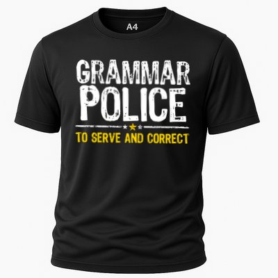 Grammar Police To Serve And Correct Funny Meme Performance Shirt