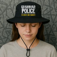 Grammar Police To Serve And Correct Funny Meme Legacy Cool Fit Booney Bucket Hat