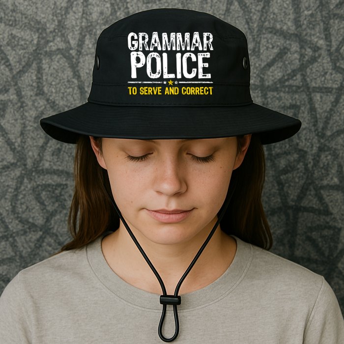 Grammar Police To Serve And Correct Funny Meme Legacy Cool Fit Booney Bucket Hat