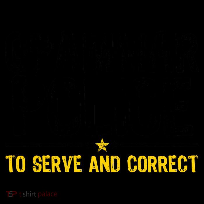 Grammar Police To Serve And Correct Funny Meme Mug