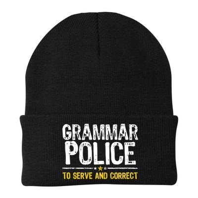 Grammar Police To Serve And Correct Funny Meme Beanie