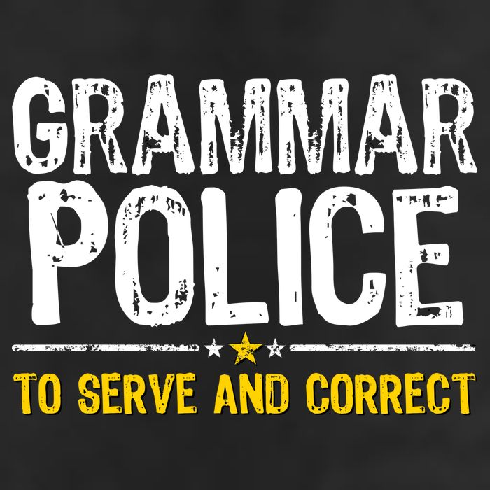 Grammar Police To Serve And Correct Funny Meme Microfiber Hand Towel