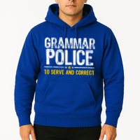 Grammar Police To Serve And Correct Funny Meme Hoodie