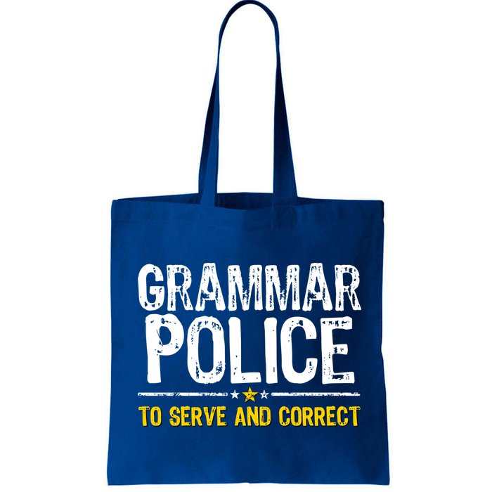 Grammar Police To Serve And Correct Funny Meme Bag