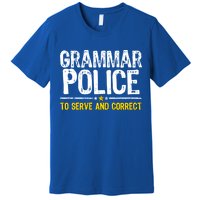 Grammar Police To Serve And Correct Funny Meme Premium T-Shirt