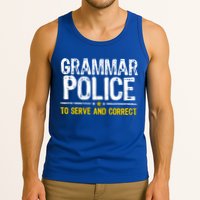 Grammar Police To Serve And Correct Funny Meme Tank Top