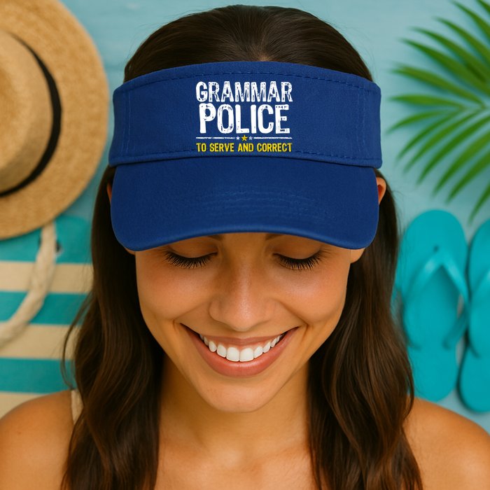 Grammar Police To Serve And Correct Funny Meme Visor
