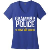 Grammar Police To Serve And Correct Funny Meme Women's V-Neck T-Shirt