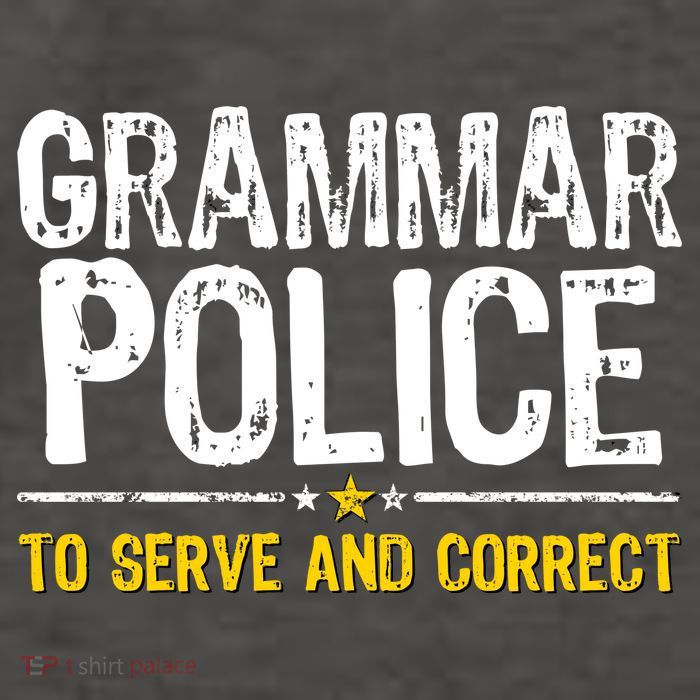 Grammar Police To Serve And Correct Funny Meme Vector Backpack