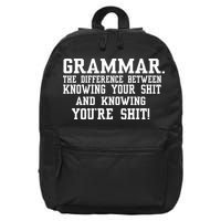 GRAMMAR The Differences 16 in Basic Backpack