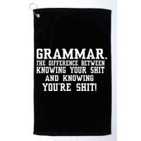 GRAMMAR The Differences Golf Towel