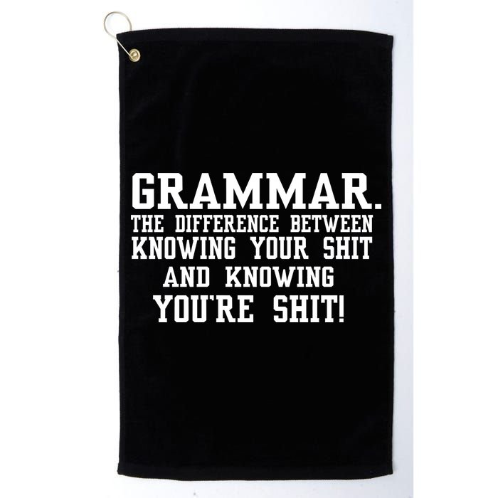 GRAMMAR The Differences Golf Towel