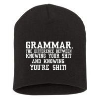 GRAMMAR The Differences Short Acrylic Beanie
